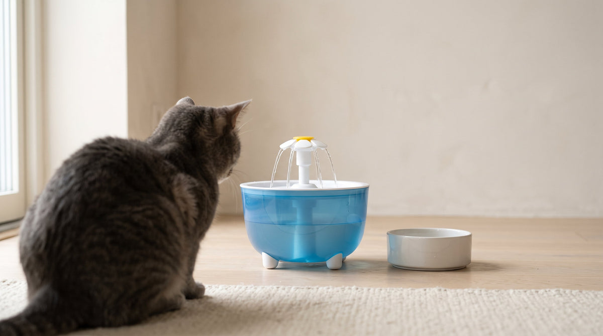 Comment habituer un chat à sa fontaine à eau
