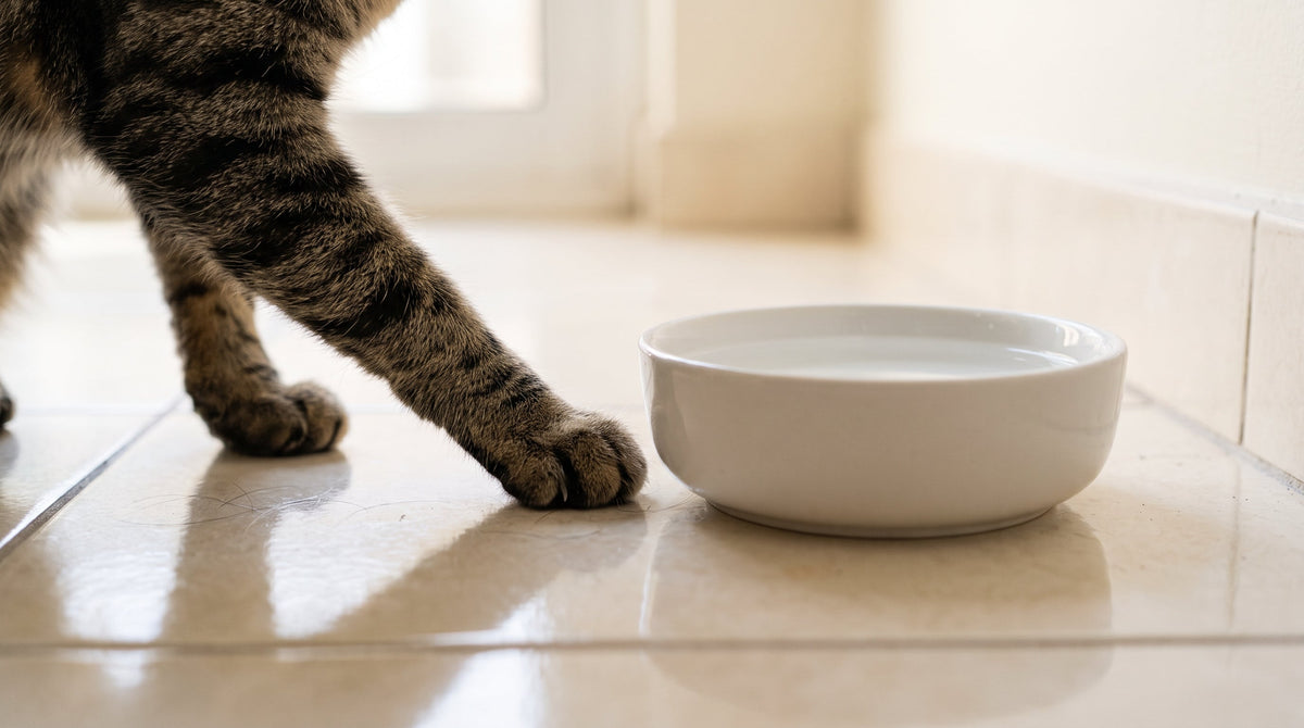 Mon chat gratte autour de sa gamelle d’eau : ce que cela signifie