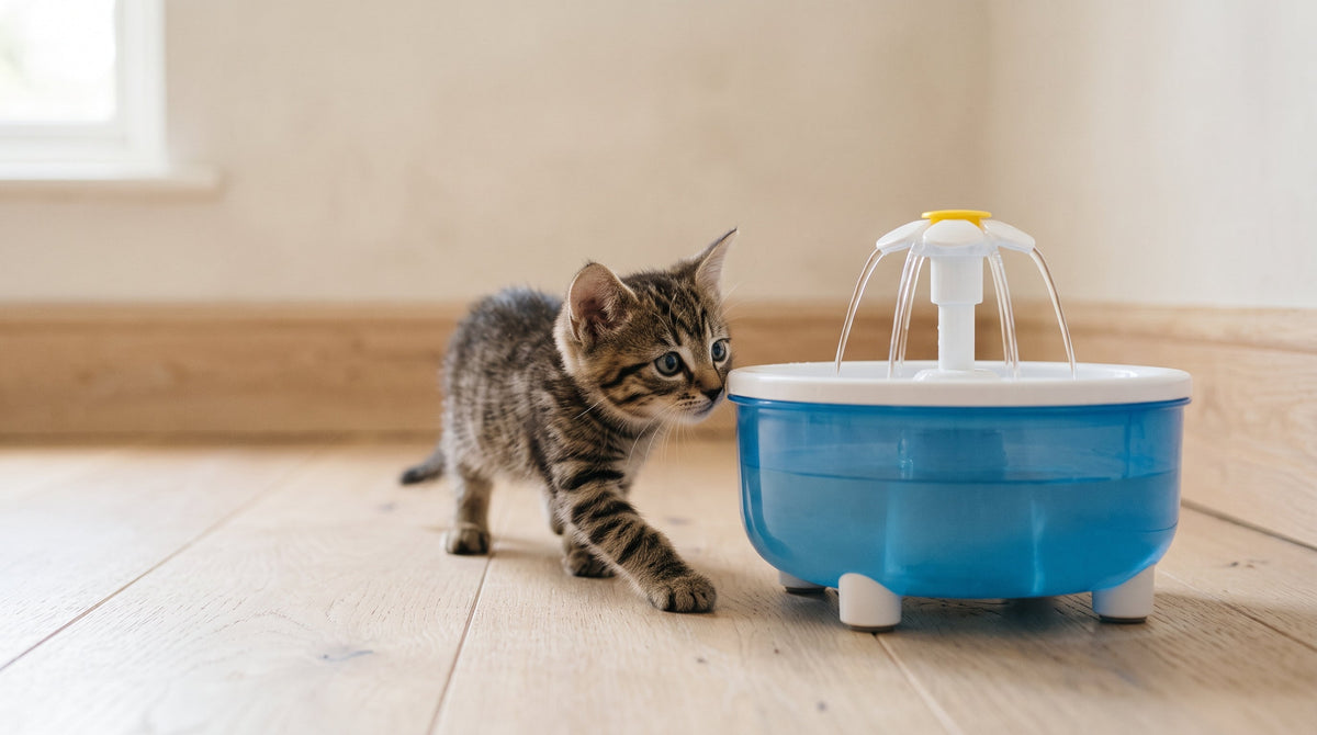 Fontaine à eau pour chaton : à partir de quel âge ?