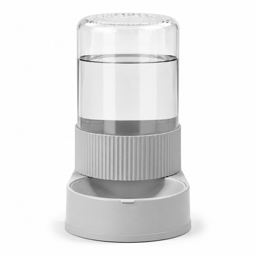 Distributeur gravitaire Museau version eau, réservoir transparent et gamelle
