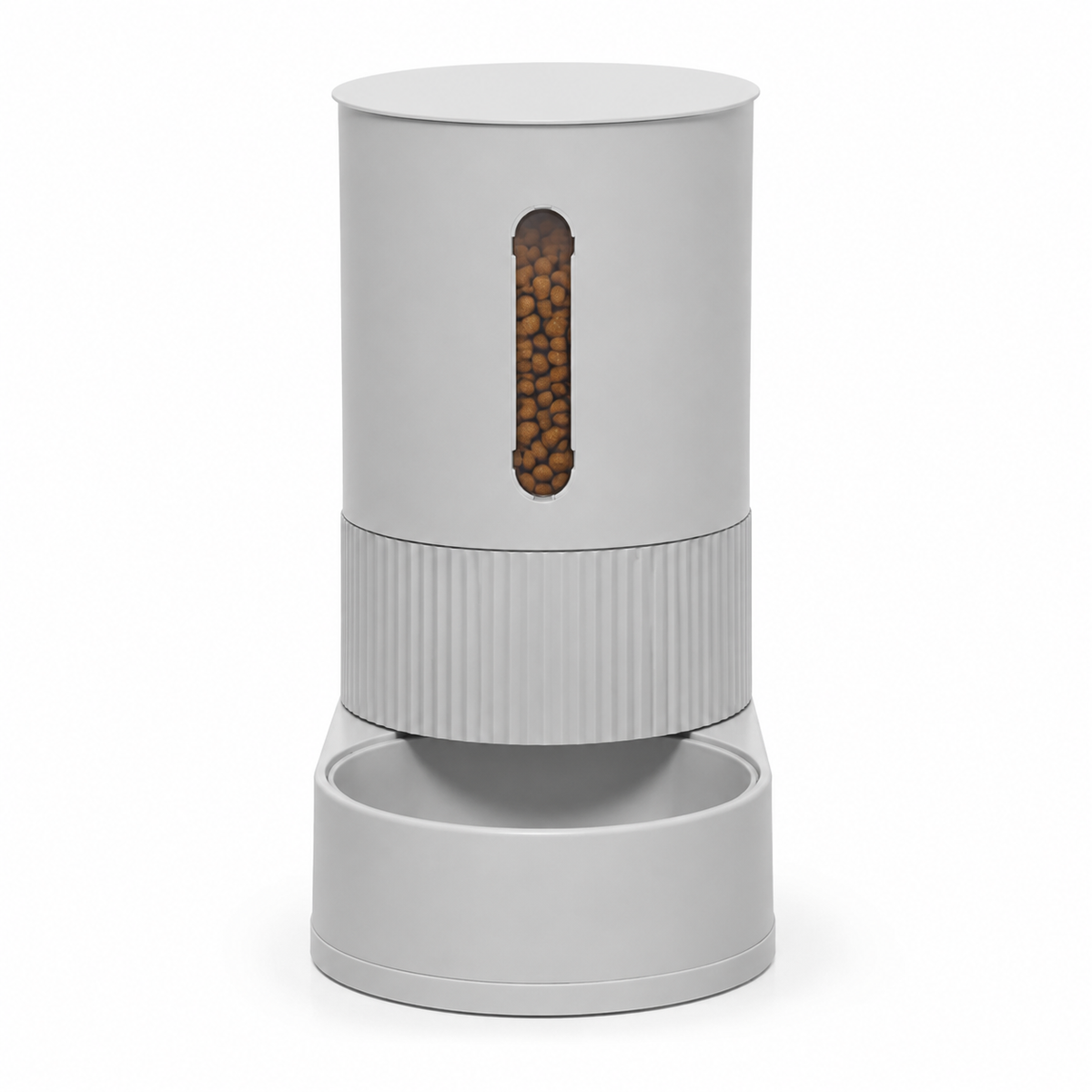 Distributeur gravitaire Museau version croquettes, coloris gris